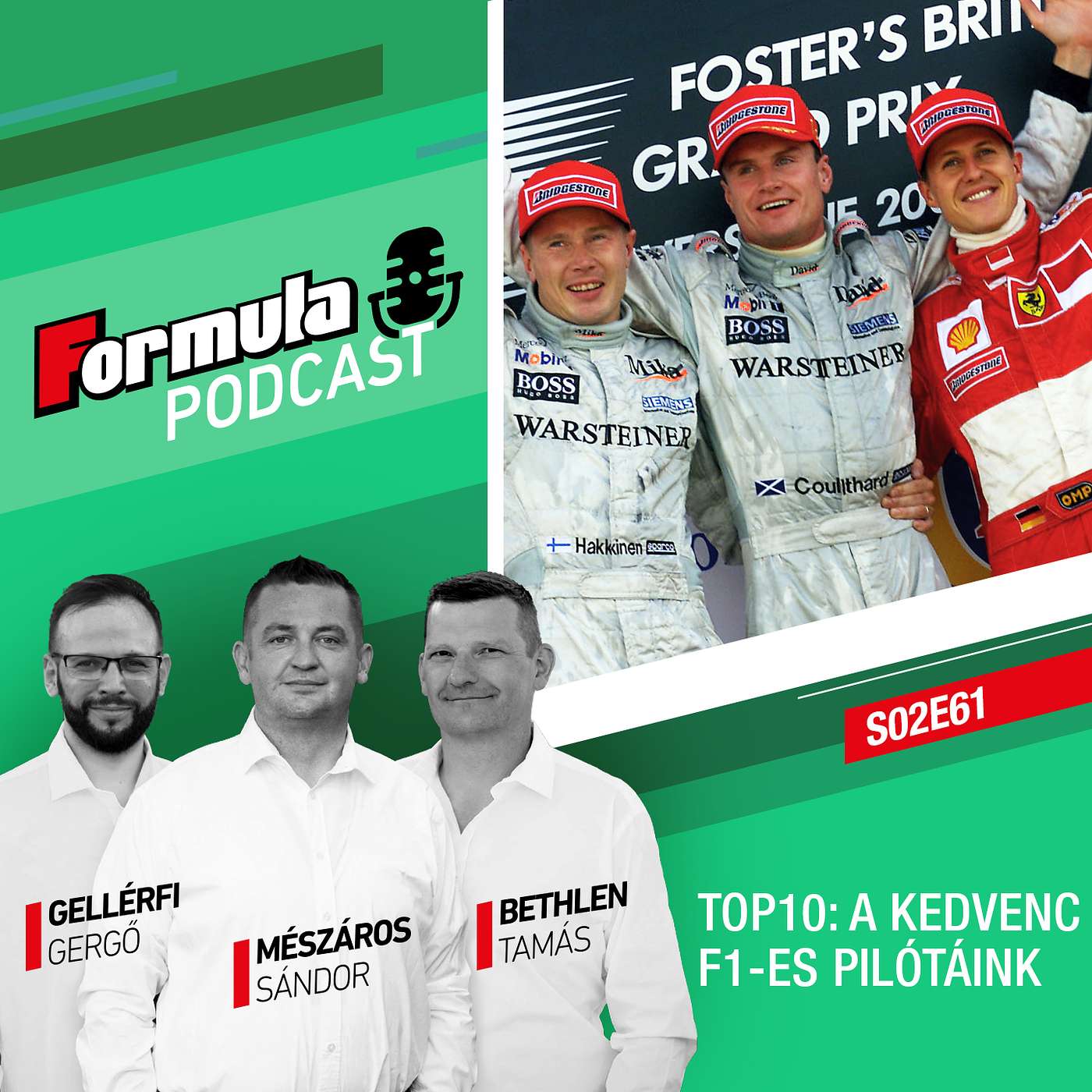 S02EP61 – TOP10 – Kedvenc F1-es pilóták